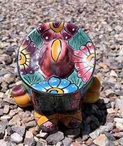 $25 Mexican Pottery Sleeping Man Sombrero 7” tall