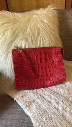 Zina Eva alligator clutch