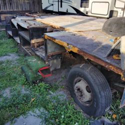 engine parts and trailer