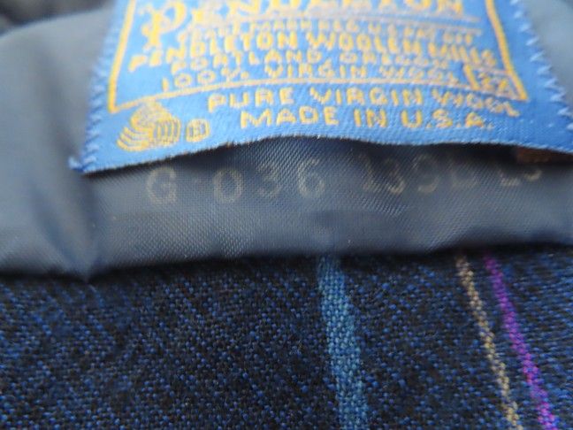Vintage 1960s Pendleton Plaid Virgin Wool US Made Flannel Men's 2X