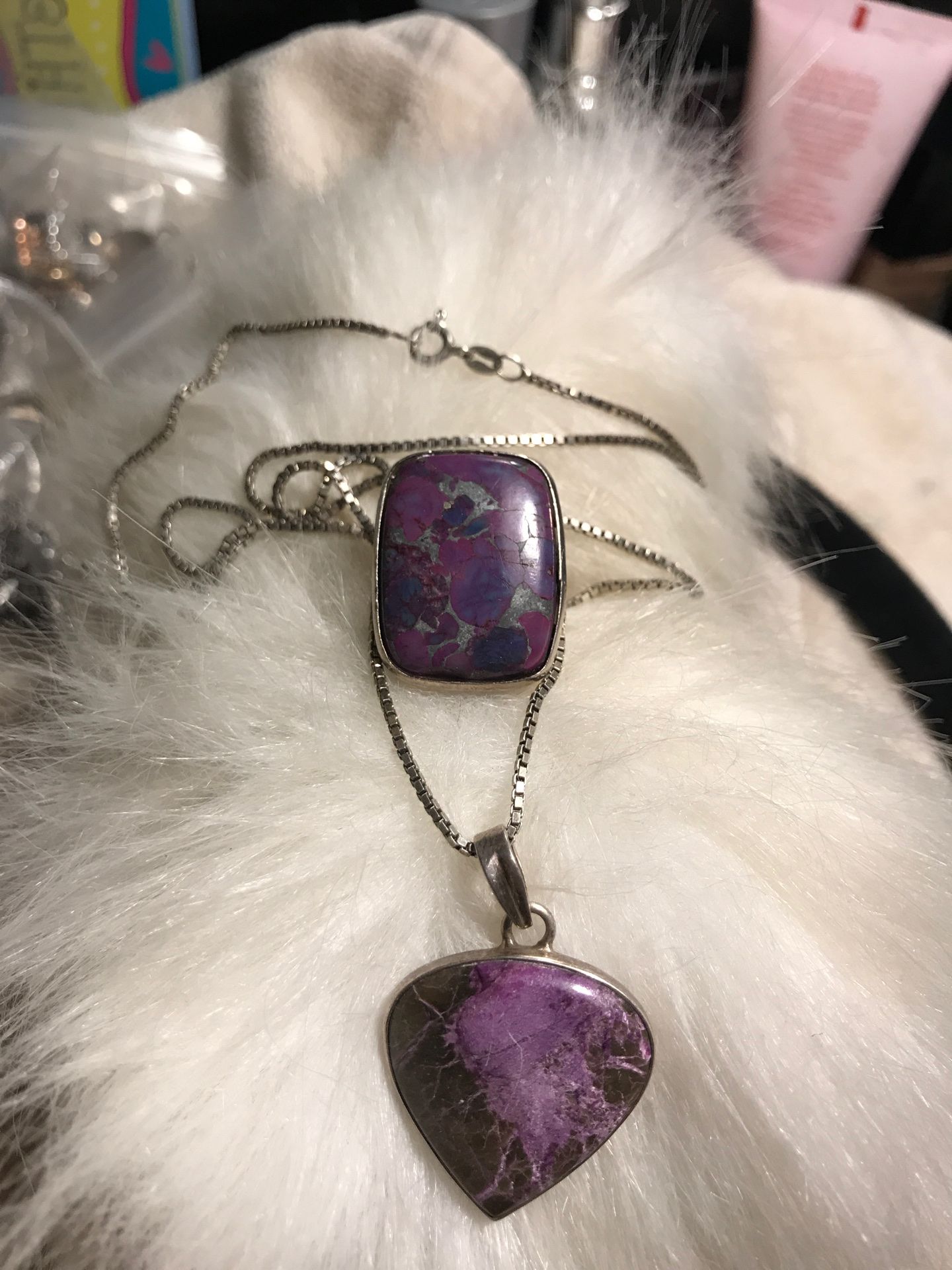 925 silver set necklace & ring