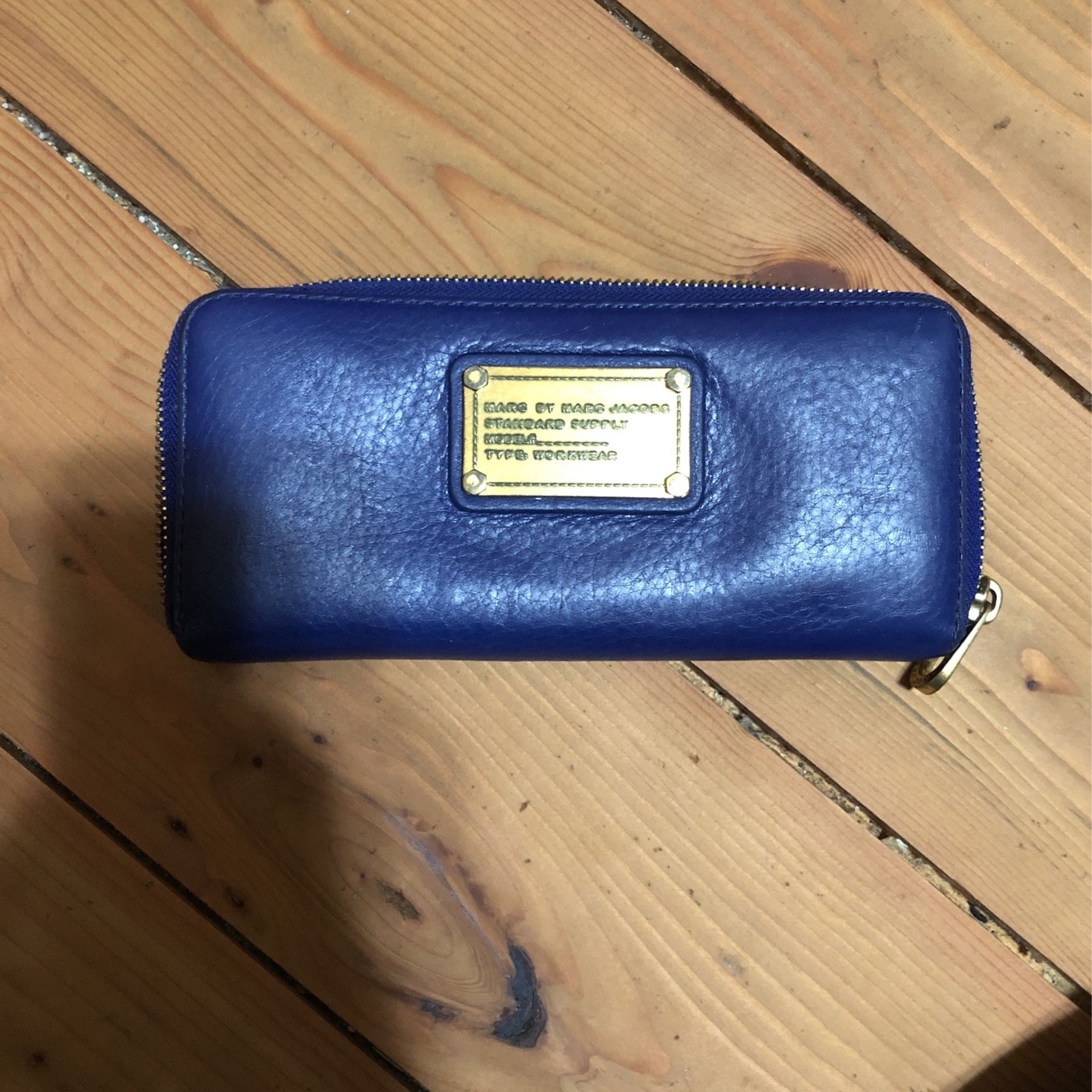 Marc By Marc Jacobs Royal Blue Leather Wallet