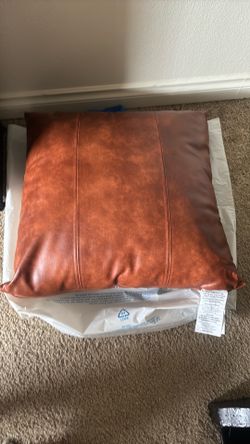 Pleather pillow
