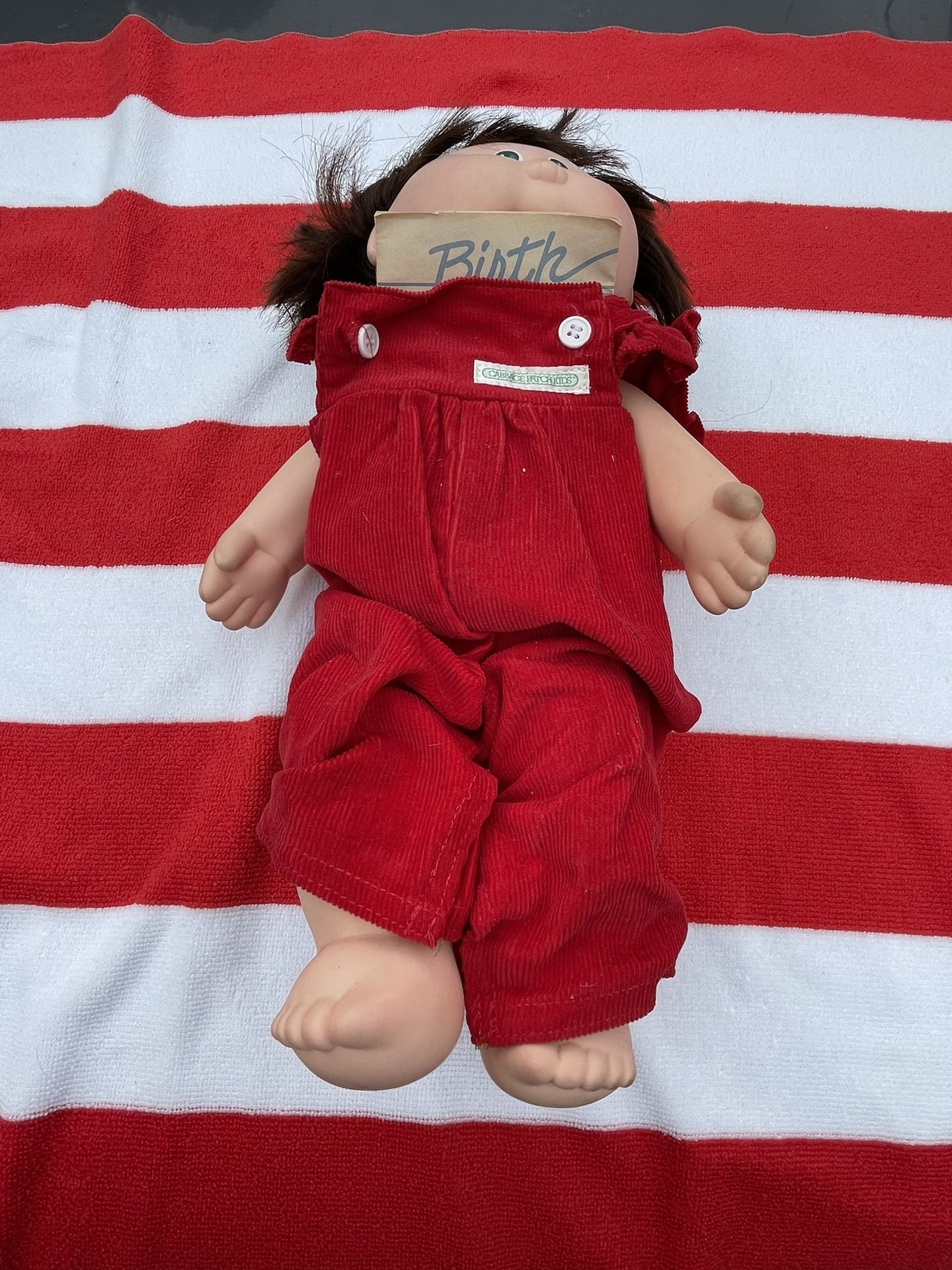 Cabbage Patch Doll With Birth Certificate