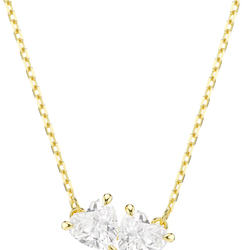 Brand New Swarovski Mesmera Necklace Size: 14 7/8 - 17 3/4, Heart, White, Gold-Tone Plated (contact info removed)