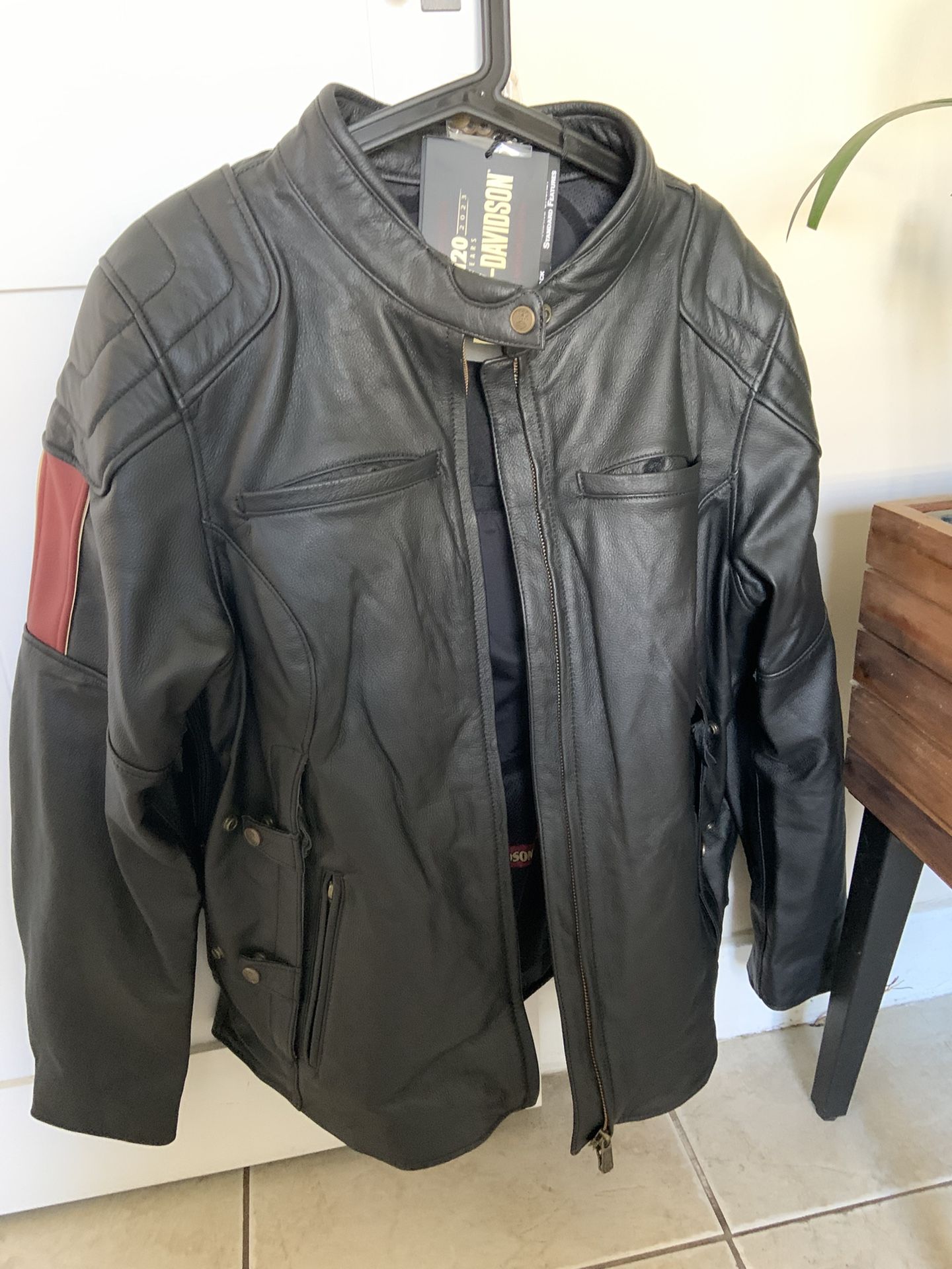 Harley Davidson leather riding jacket 120th anniversary