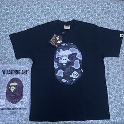 BAPE Liquid Camo Big Ape Head Tee