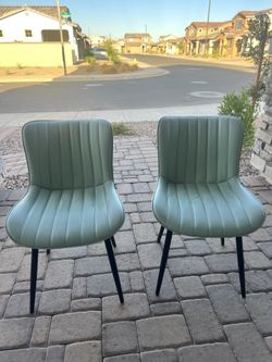 2 Beautiful Sea Foam green Chairs