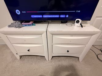 Two matching nightstands