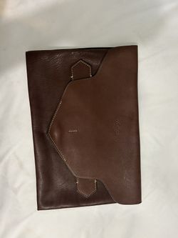 Boldrini Brown Leather Laptop Sleeve
