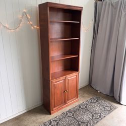 Tall plywood bookcase with doors - Free delivery