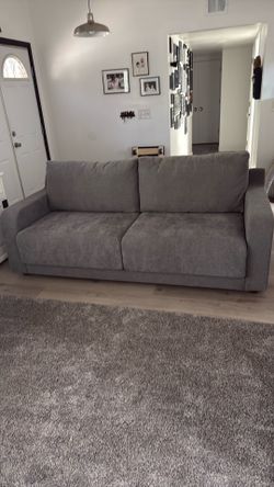 Owen Pewter slope Arm Sofa