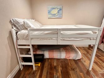 Full-size Low Loft Bed w/ Mattress