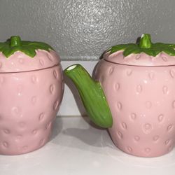 Strawberry Jar/Teapot Set 