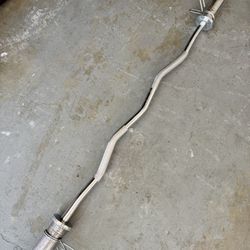 Olympic Curl Barbell With Clips