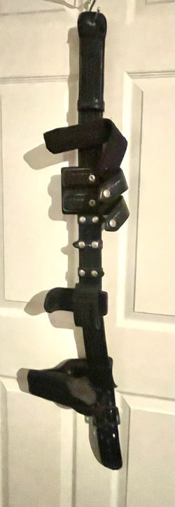 Security Belt With Accessories (Gun Holder, Gas Pepper Holder, Knife Holder Universal Radio Holder)