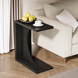 C-Shaped Side Table/ Mesa Auxiliar En Forma De C