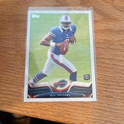 2013 E. J Manuel Topps Rookie 215