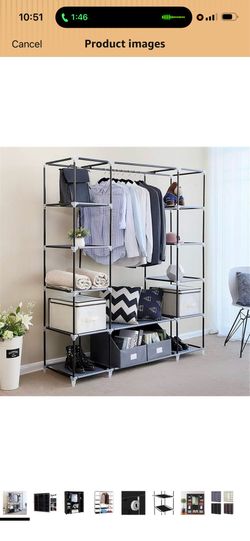 5 Floors 150 * 45 * 175 Wardrobe Storage Cabinet Shoe Cabinet