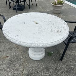 2 Concrete Outdoor Patio Tables Free