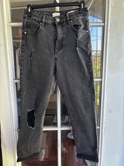 Black high-rise jeans