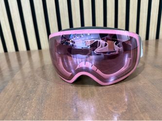 Pink Oakley Prizm flight deck snow goggles