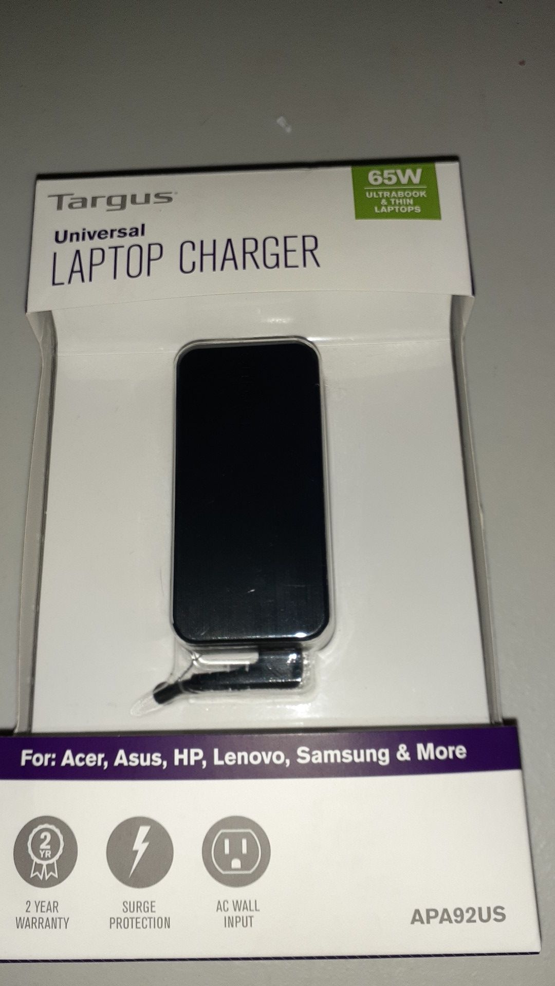 New - universal laptop charger $40