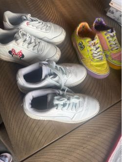 Girls shoes size 1 and the Minnie size 2