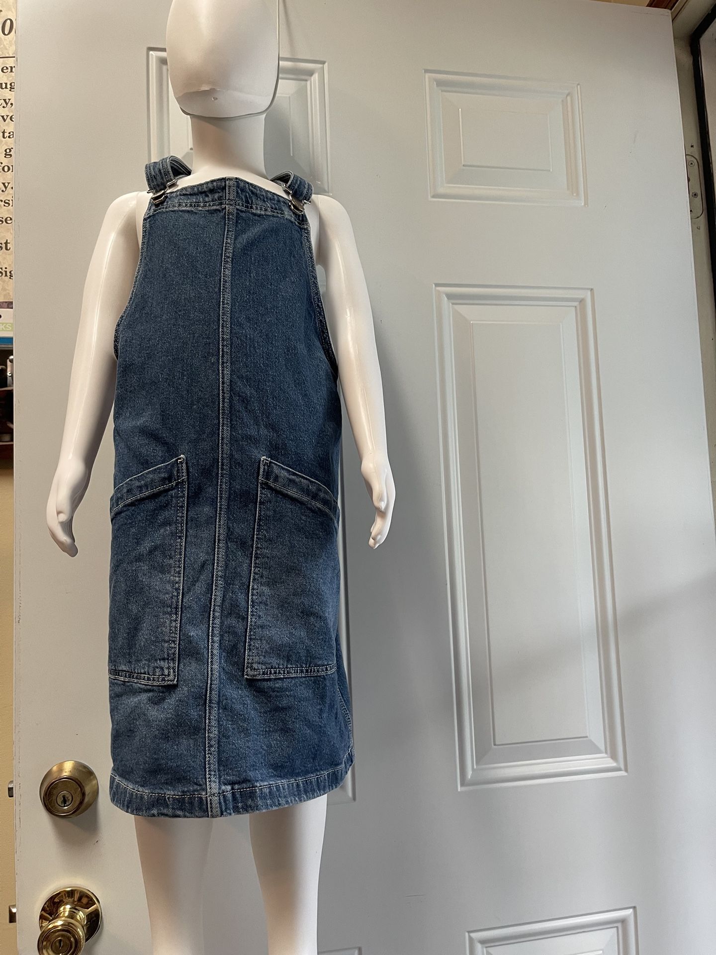 Jean Overalls Dress