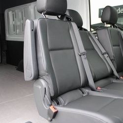 New: 2023 Reclining Bench Mercedes Sprinter Seats 3-Passenger LEATHER bench 