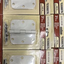 New Gatehouse White 3.5” Door Hinges