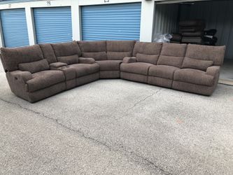 Power Reclining Sectional Couch