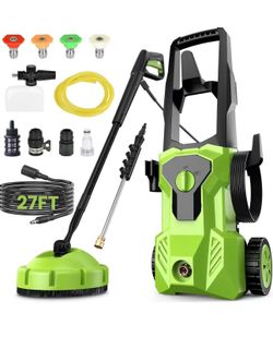 Pressure Washer, Washer with 4 Quick Connect Nozzles, Pressure Cleaning Machine with Foam Cannon for Cars/Fences/Driveways/Patios/Home Cleaning
