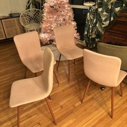 Mid-Century Pink Chairs