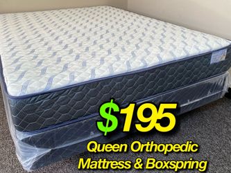 Queen size Supreme Orthopedic Mattress And Boxspring