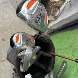 Left-Handed Golf Clubs With Bag And Callaway Golf Bag