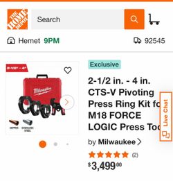 Milwaukee Pro press jaws only or with tool