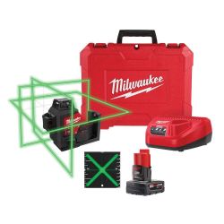 Milwaukee 3-Plane Laser Level Kit - New M12 Design - 3632-21