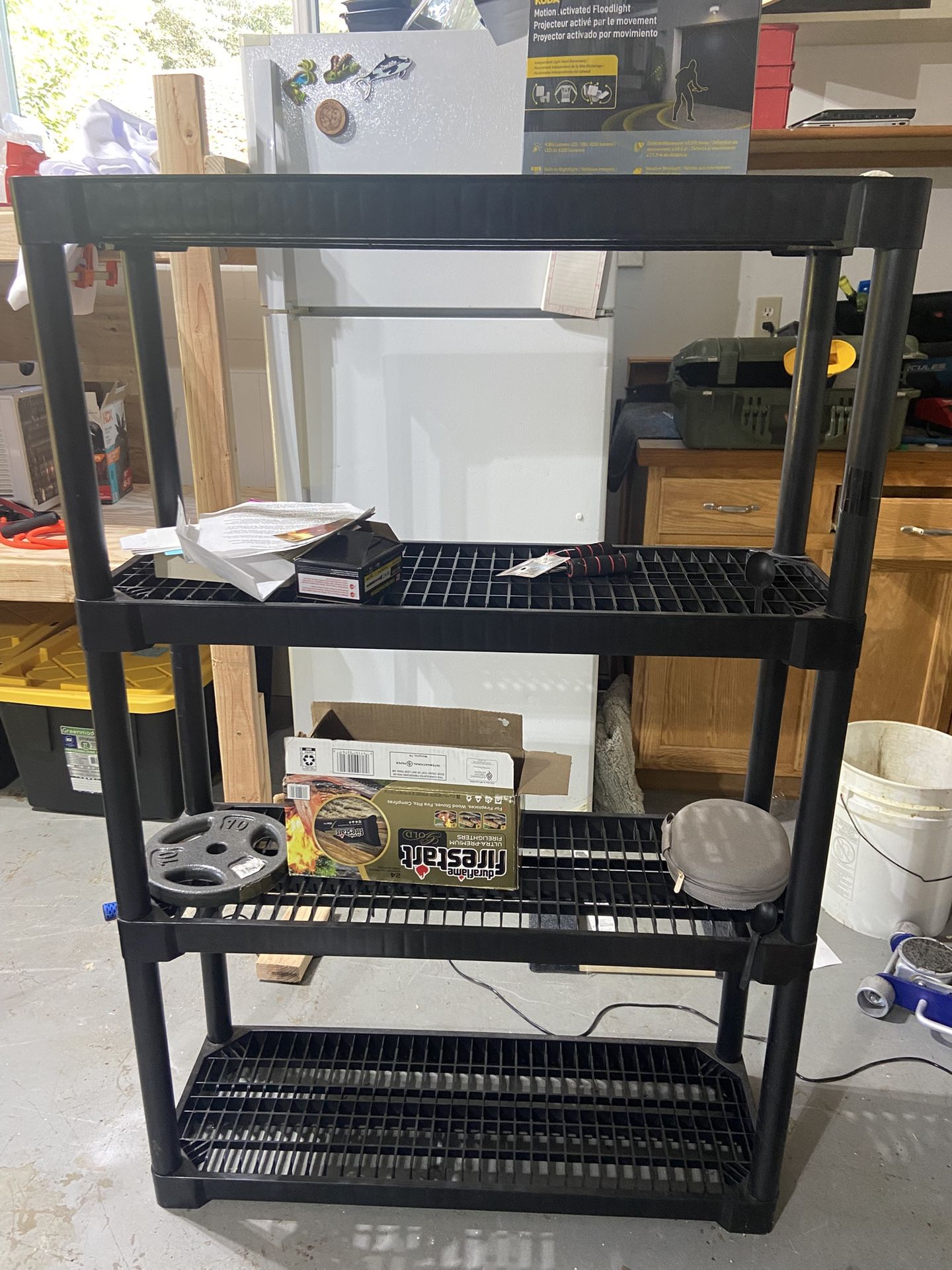 Small 4 Tier Plastic Shelf
