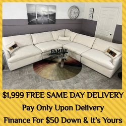 sectional sectionals beige cream cloud white couch couches