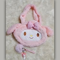 Hello Kitty and Friends Kawaii  Sanrio My Melody Plush Shoulder Bag | Birthday Gift  | Graduation Gift 🎀 ✨️💝
