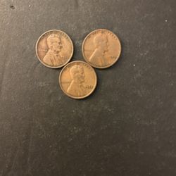 Coins – Lincoln pennies – 1931P and 1932P and 1933P – very low mintage – all 3 coins for $12