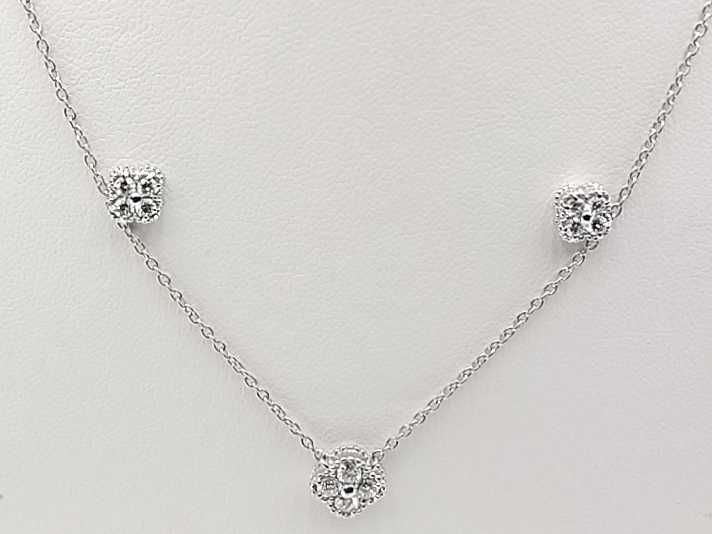 0.44 Dwt Lab Diamond Pendant Necklace & Earrings Ensemble Sterling Sliver Mk1225rzmia
