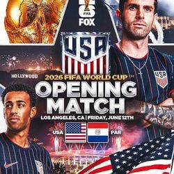 Paraguay Vs USA Tickets World Cup 2026 Opener 