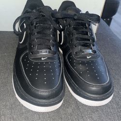 NIKE tenis De Hombre Negro Con Blanco Size 12