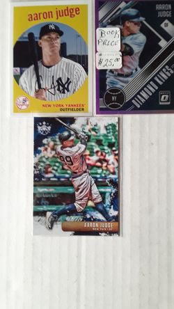 AARON JUDGE BASEBALL CARDS .3 .