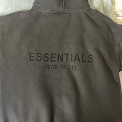 Essentials Fear Of God Hoodie Black