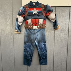 Captain America Boys Halloween Costume Dress Up Outfit Marvel 