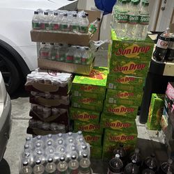 15 cases of Sundrop , 5 Cases of Diet Dr.Pepper , 7 cases of Sprite Cranberry Zero , 8-2Liters