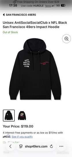 Anti Social Social Club 49ers Hoodie